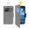 Sonivo Sneak Peak Wallet Case for Samsung Galaxy Mega 6.3 - Grey