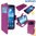 Sonivo Sneak Peak Wallet Case for Samsung Galaxy Mega 6.3 - Purple