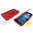 Sonivo Sneak Peak Wallet Case for Samsung Galaxy Mega 6.3 - Red