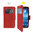 Sonivo Sneak Peak Wallet Case for Samsung Galaxy Mega 6.3 - Red