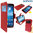 Sonivo Sneak Peak Wallet Case for Samsung Galaxy Mega 6.3 - Red