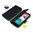 Sonivo Leather Wallet Flip Case for LG Google Nexus 5 - Black