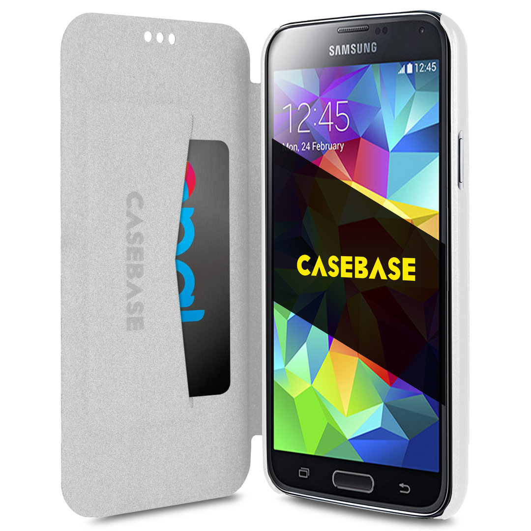Hoes ongerustheid tekst CaseBase Slim Wallet Case - Samsung Galaxy S5 (White)