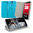 Orzly Textured Pattern Flip Case & Stand for OnePlus One - Light Blue