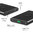 7000mAh (10W) Qi Fast Wireless Charging USB Power Bank - Black