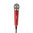 Remax 3.5mm Wired Mini SingSong Karaoke Microphone for Phones - Red