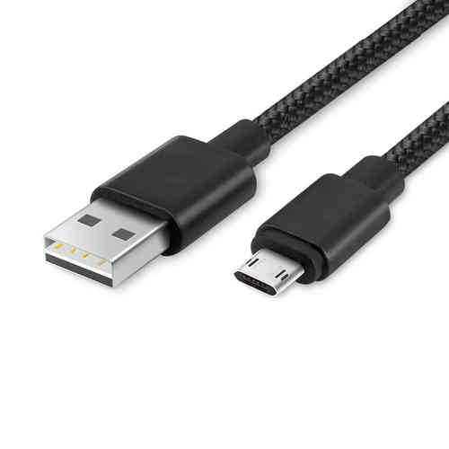 (2-Pack) Reversible Micro-USB Nylon Charging Cable (1m) for Phone / Tablet