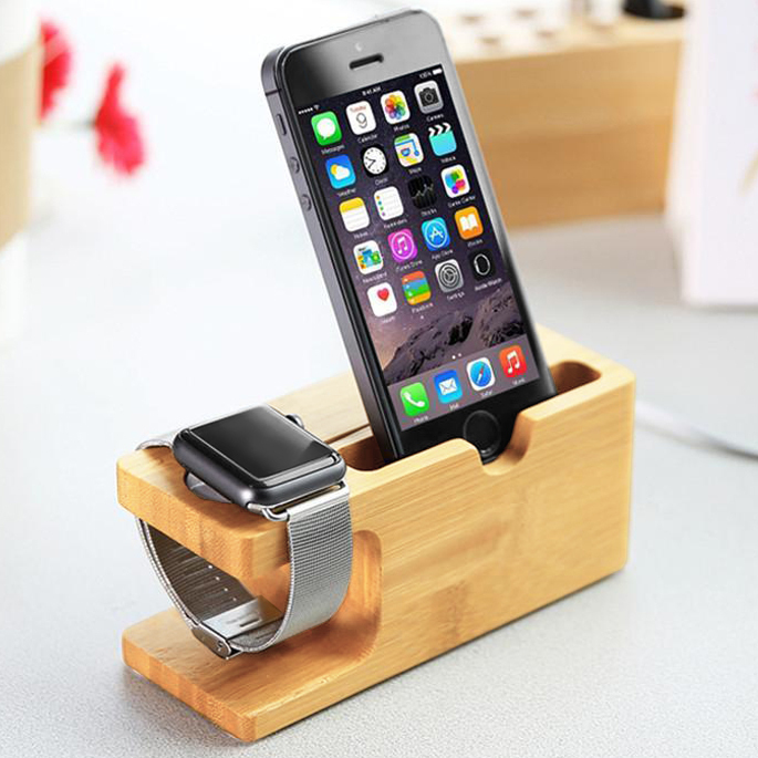 Bamboo apple watch sales stand