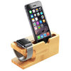 Bamboo (2-Bay) Wooden Desktop Stand / Charging Holder for Apple Watch / iPhone
