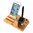 (3-in-1) Bamboo Wooden Desktop Docking Station for Apple Watch / iPhone / iPad / Pencil