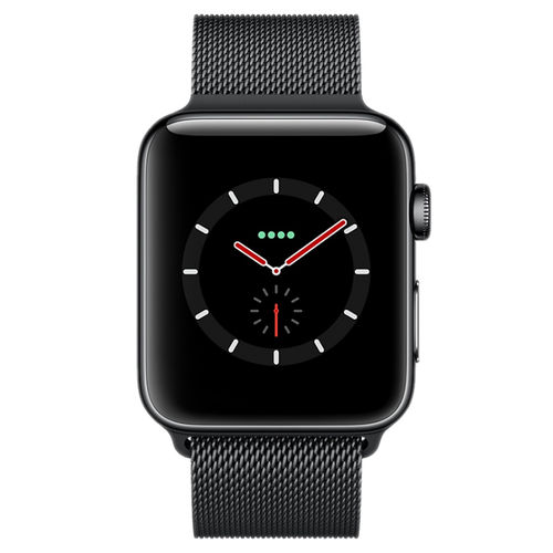 Milanese Loop Magnetic Stainless Steel Band for Apple Watch 38mm / 40mm / 41mm - Black