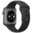 Rubber Sport Band (Pin & Tuck) Strap for Apple Watch 42mm / 44mm / 45mm / Ultra 49mm - Black