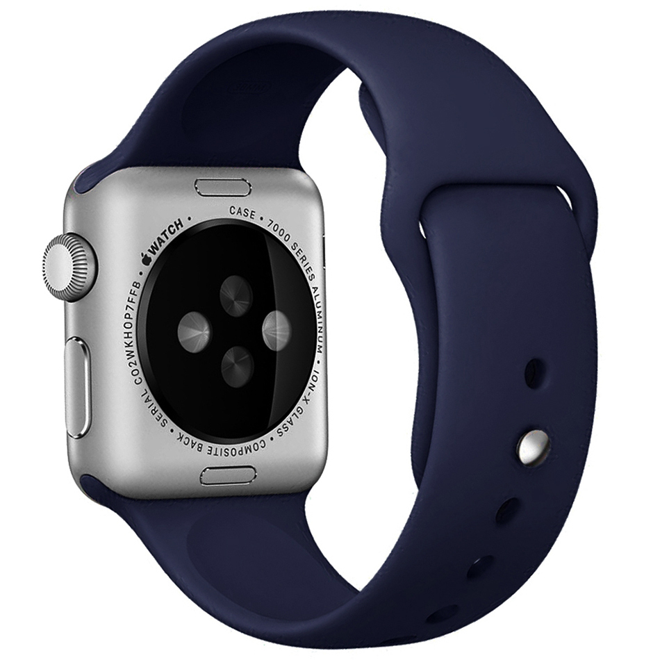 Rubber Sport Band for Apple Watch 45mm Ultra 49mm Blue