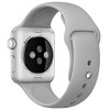 Rubber Sport Band (Pin & Tuck) Strap for Apple Watch 42mm / 44mm / 45mm / Ultra 49mm - Grey