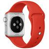 Rubber Sport Band (Pin / Tuck) for Apple Watch 42mm / 44mm / 45mm / 46mm / Ultra 49mm - Red