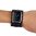 Kakapi Real Leather Cuff Bracelet Band for Apple Watch 42mm / 44mm (Black)