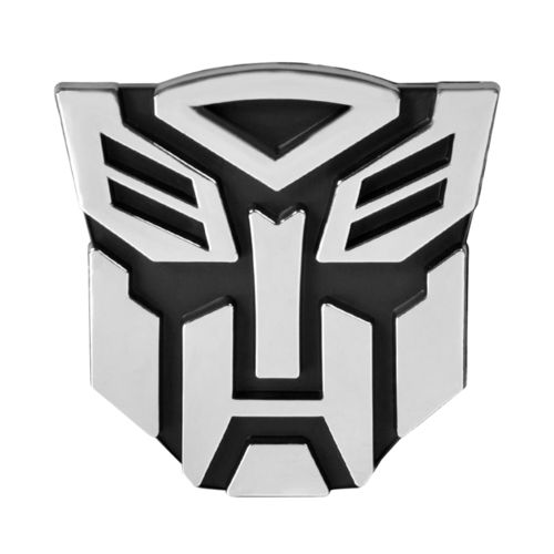 Transformers Autobots Logo Car Vehicle Chrome Badge - Silver