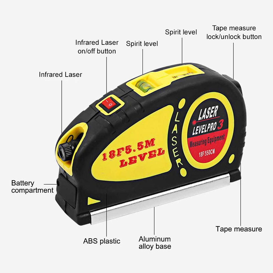 Handyman Tool / Tape Measure / Laser Aligner / Spirit Level