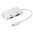 Mini DisplayPort to HDMI / VGA / DVI (Female) Adapter Cable - White