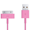 1m Apple 30-pin to USB Data Charging Cable for iPhone / iPad - Rose Pink