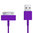1m 30-pin to USB Data Charging Cable for iPhone & iPad - Purple