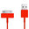 1m 30-pin to USB Data Charging Cable for iPhone & iPad - Red