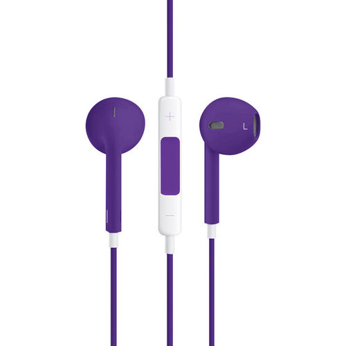 Stereo EarPods with Remote & Microphone (Headphones) - Purple