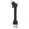 2-in-1 Bendable Keyring Lightning & Micro USB Data Charging Cable