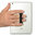 Elastic Finger Strap / Back Grip Holder for Mobile Phone - Black