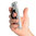 Elastic Finger Strap / Hand Grip Holder for Mobile Phone - Black