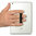 Elastic Finger Strap / Hand Grip Holder for Mobile Phones - Gold