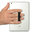 Elastic Finger Strap / Back Grip Holder for Mobile Phone - Gold