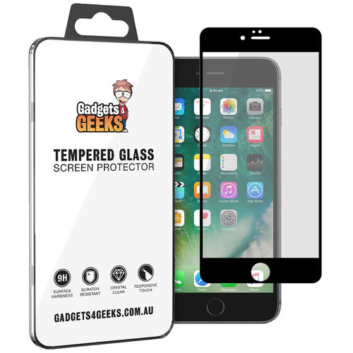 Full Coverage Tempered Glass Screen Protector for Apple iPhone 6 Plus / 6s Plus - Black