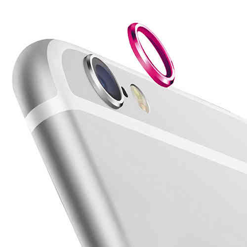 (2-Pack) Camera Lens Protective Ring Cover for Apple iPhone 6 Plus / 6s Plus - Pink