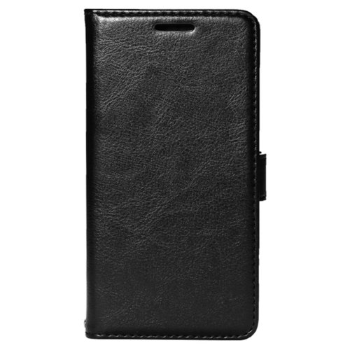 Leather Wallet Flip Case (Card Holder) for Xiaomi Mi 4 - Black