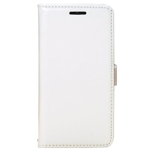 Leather Wallet Flip Case (Card Holder) for Xiaomi Mi 4 - White