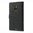 Leather Wallet Case & Card Holder Pouch for Nokia Lumia 1520 - Black