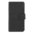Leather Wallet Case & Card Holder Pouch for LG Leon - Black