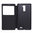 Window Display Leather Flip Case for Oppo R7 Plus - Black