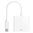 Short USB Type-C to VGA (Female) Adapter Cable (22cm) - White