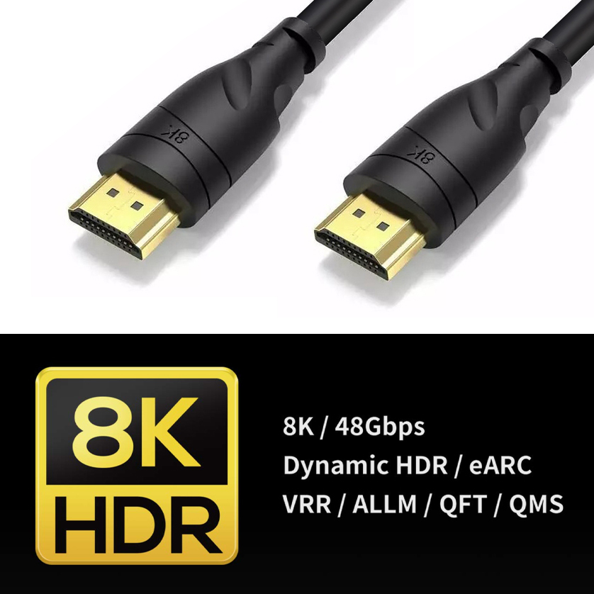 Ultra High Speed 8K HDMI 2.1 Cable (3m) - Black