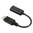 Short DisplayPort (Male) to HDMI (Female) Adapter Cable (25cm) - Black