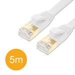 Flat Cat7 Ethernet High Speed 10Gbps LAN Network Cable (5m)