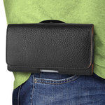 Executive (Small) Horizontal Leather Pouch / Belt Clip Case for Mobile Phone