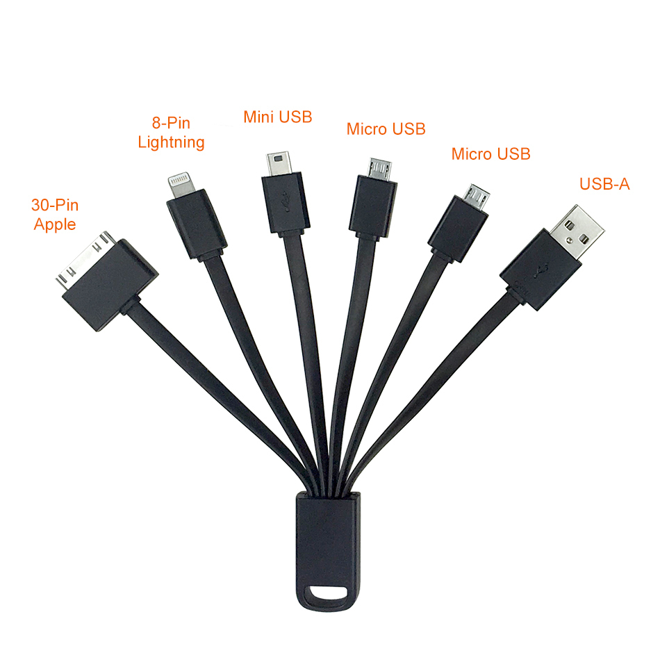 Multi Charge USB Cable - Micro / 30-Pin / Lightning / Mini