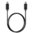 Short Micro-USB (Male to Male) OTG Charging Cable (25cm) - Black