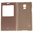 Display Window Flip Case for Samsung Galaxy S5 - Gold