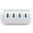 Aluminium (4-Port) USB 3.0 High Speed Data Transfer Hub - Silver