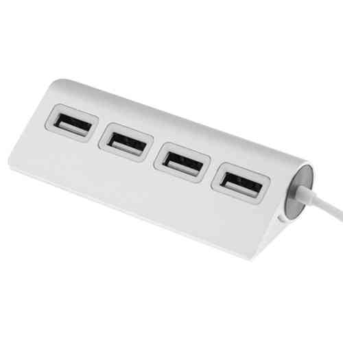 Aluminium (4-Port) USB 2.0 High Speed Data Transfer Mini Hub