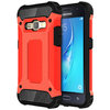 Military Defender Shockproof Case for Samsung Galaxy J1 (2016) - Red